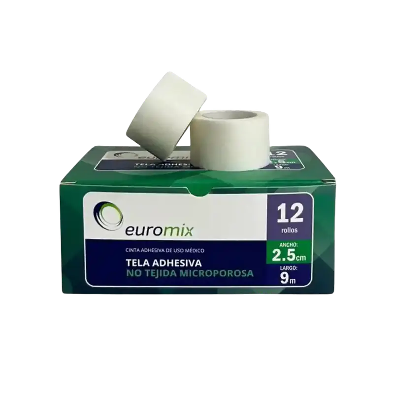 Cinta adhesiva hipoalergénica Euromix