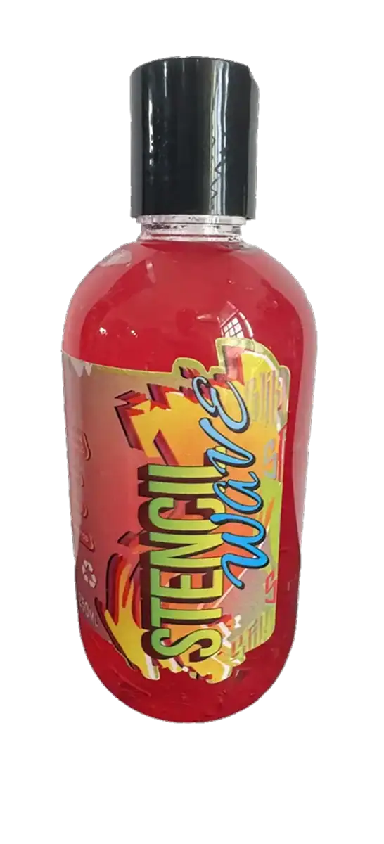 stencil wave - red - 250ml